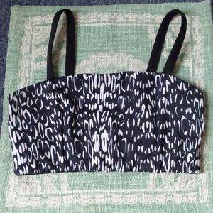 VS black white sports bra S